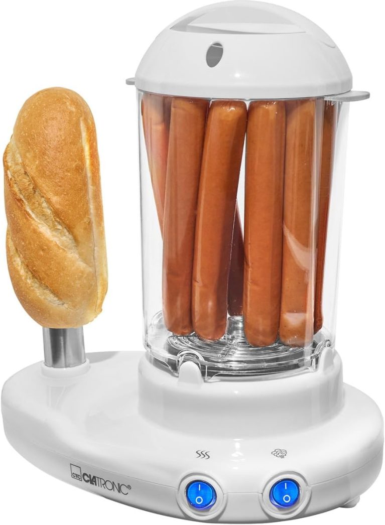 Clatronic HDM 3420, machine à hot-dog 2 en 1 et cuiseur à œufs