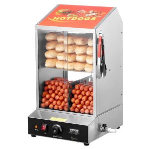 VEVOR Cuiseur à Vapeur Hot-Dogs 37L